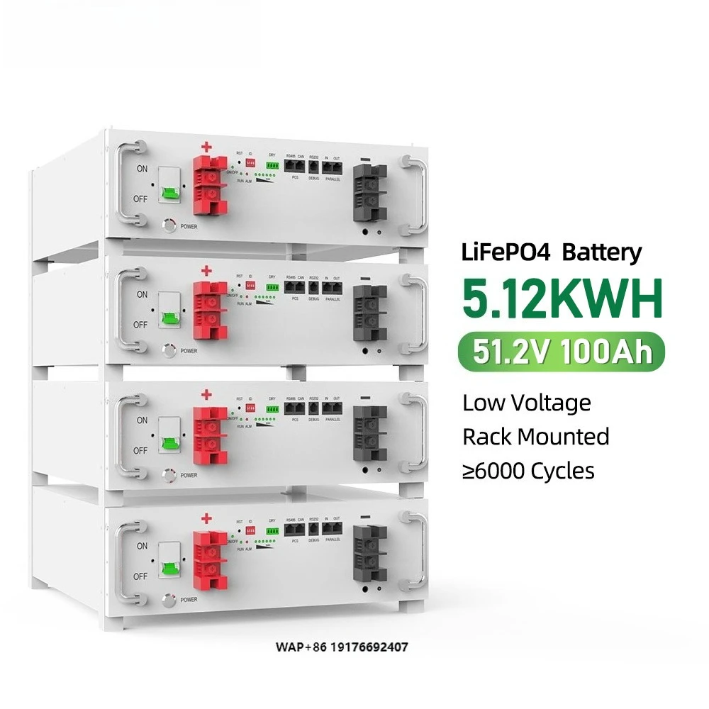 Greensun 51.2V 100Ah Low Voltage Rack Mounted Solar Lithium Battery for Energy Storage System
