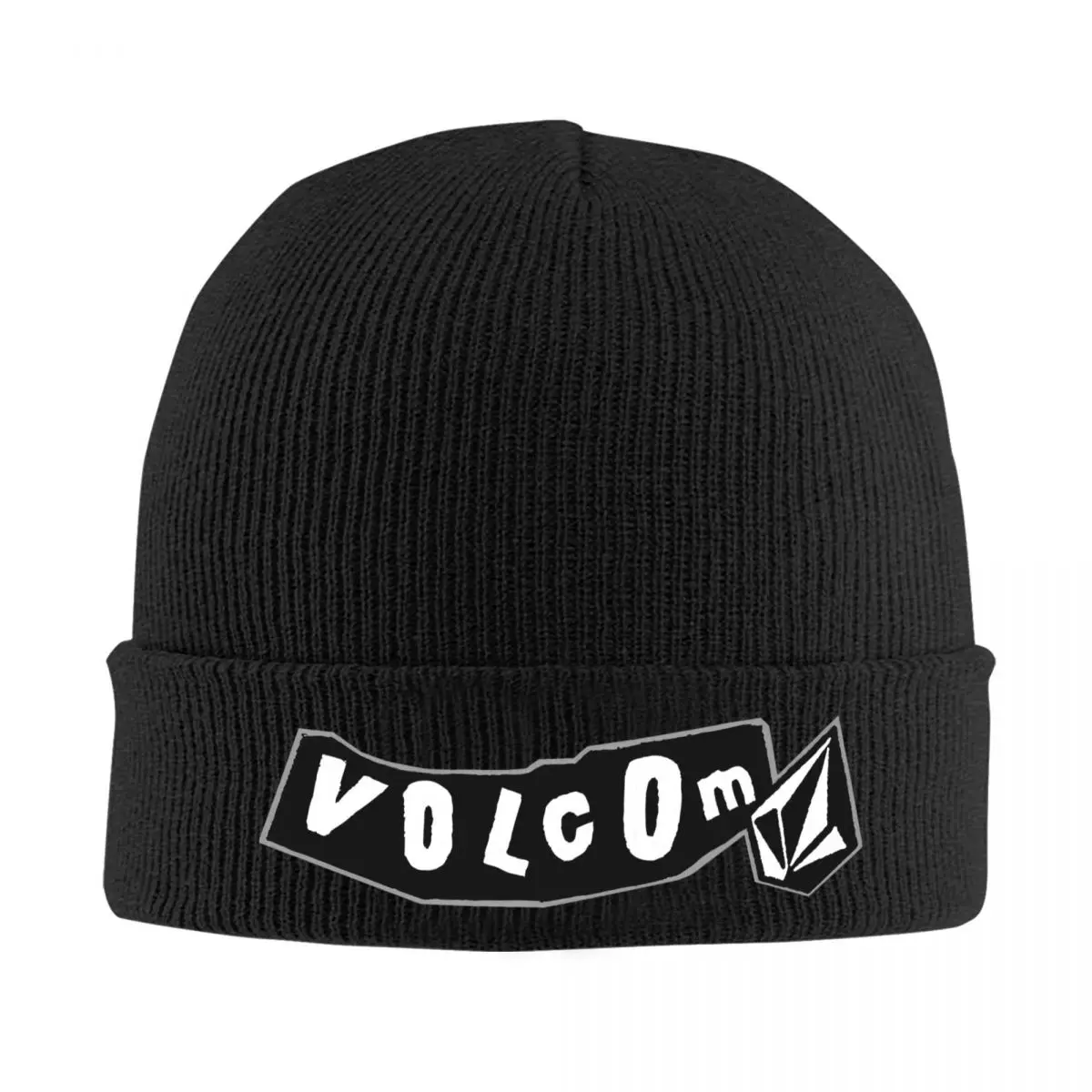 Volcoms Logo Knitted Hat Women's Men's Beanies Winter Hat Warm Cap