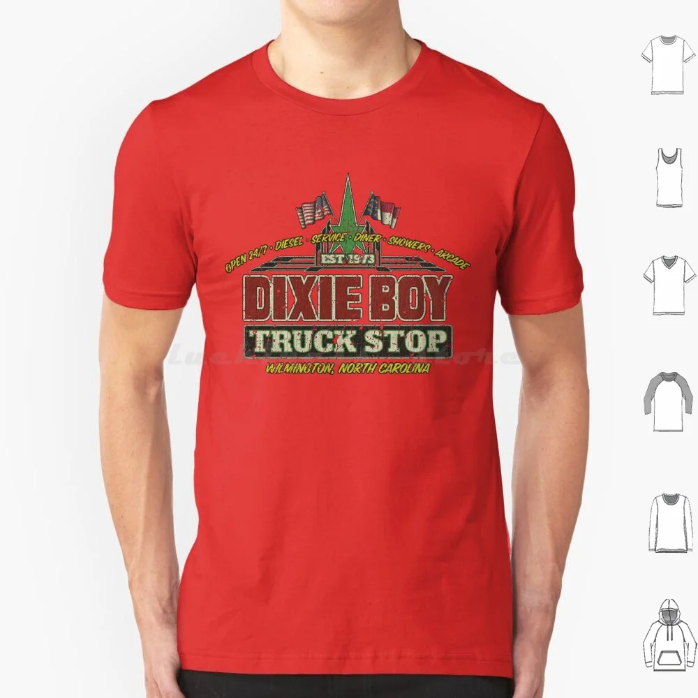 Dixie Boy Truck Stop T Shirt Big Size 100% Cotton Stephen King Horror Truck Stop Dixie North Carolina Wilmington Happy Toyz