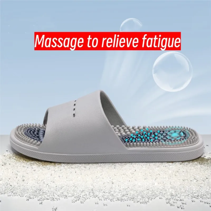 Pvc Home Slippers For Men Women Anti Slip Acupoint Massage Slippers Men\'s Chinelos Macios Hausschuhe Chinelo Feminino Masculino