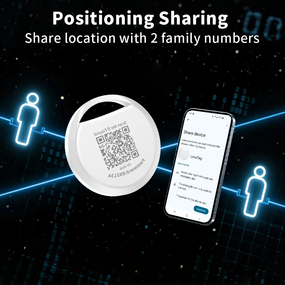 حقيبة تعقب QR Code Android لتحديد المواقع ضد الخسارة تعمل مع تطبيق Google's Find Hub Navigate Smart Home Item Finder لـ Xiaomi Pixel #5