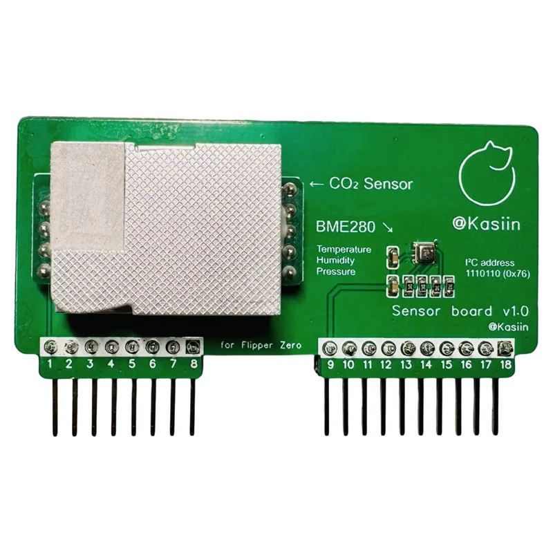 Flipper Zero Environmental Sensor Module - Integrated MH-Z19 CO2 、Temperature、Humidity, and Pressure Sensor 4in1 - view 6