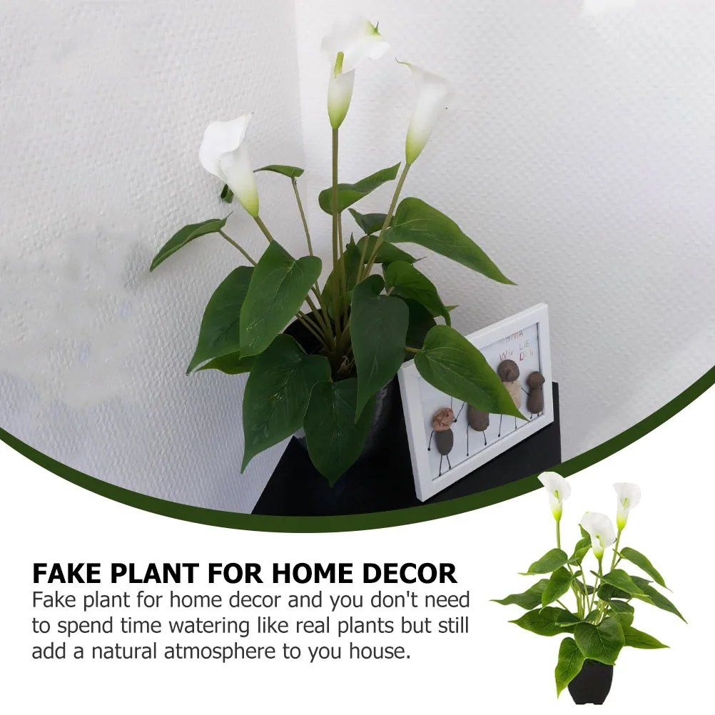 

Artificial Potted Plant Green Bonsai Desktop Ornament Home Decoration Fake Plant Decor Simulated Plants Indoor Office