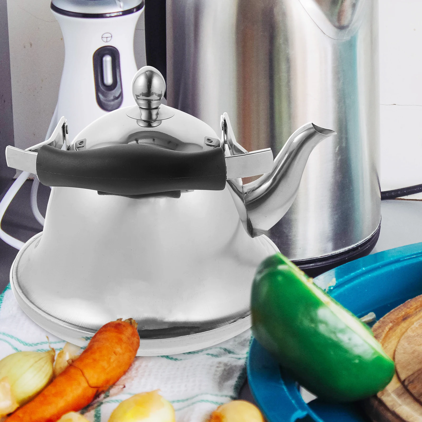 

1Pcs Stainless Steel Tea Kettle 2L Whistling Stove Top Kettle Rust Proof Safe Household Water Container