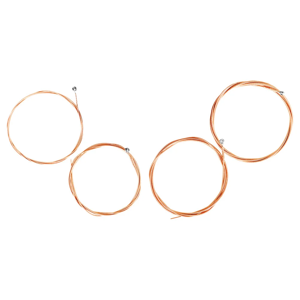 4 Pcs Wooden Bass Strings Parts Instruments Accessories Set of Supply Guitar Replacement Accessory