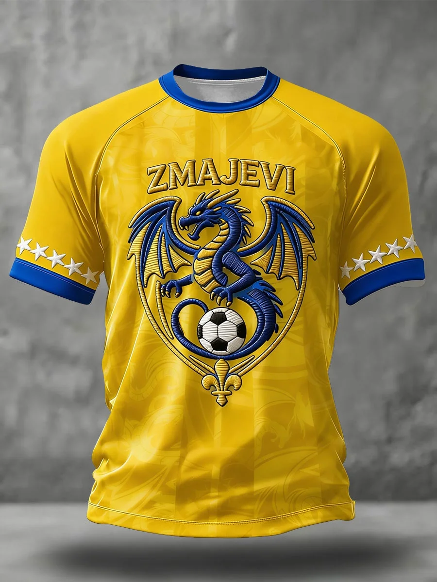2026 New Bosnia and Herzegovina National Trend Design Football Jerseys Fan Friendly Quick Drying Breathable Family Kids Tees