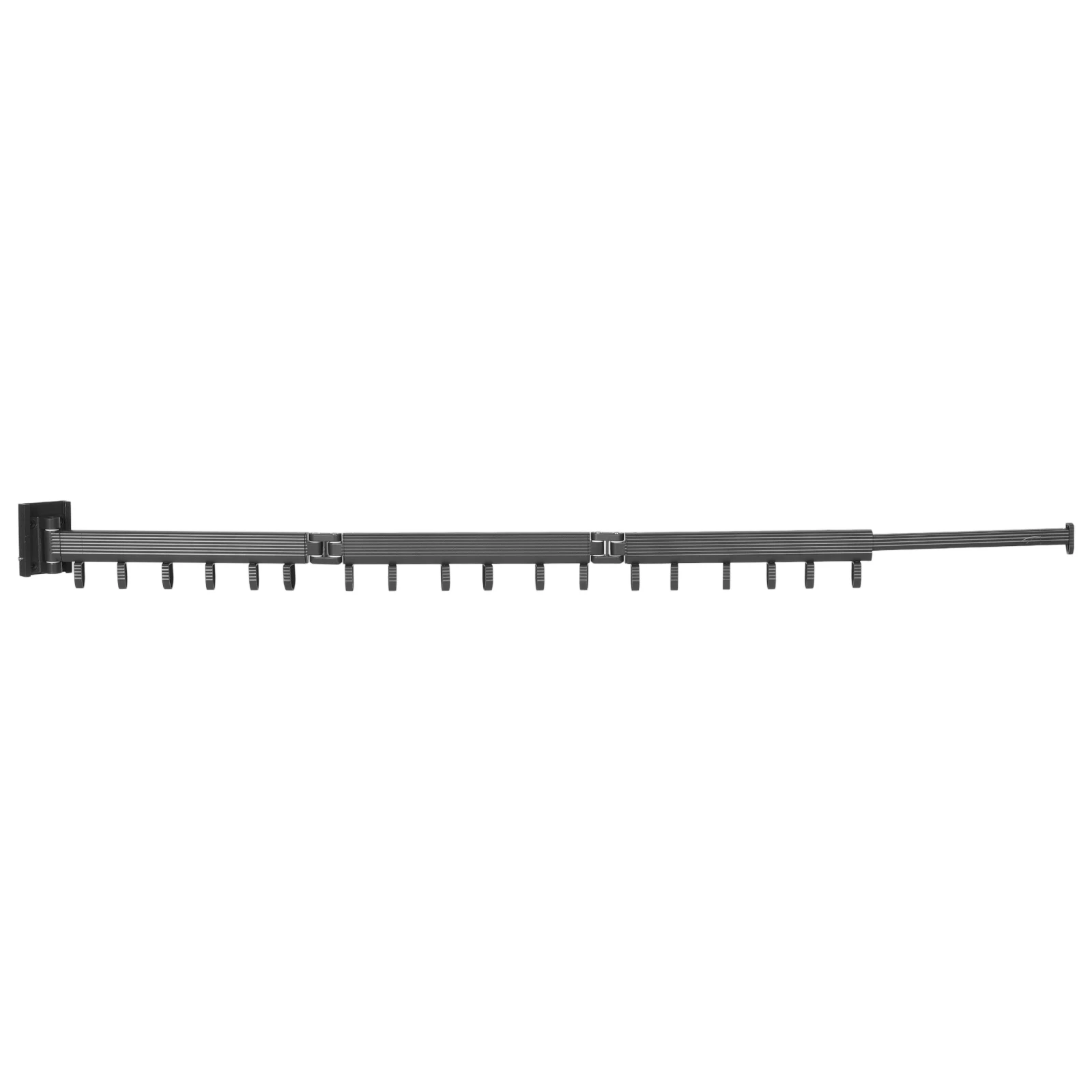 

Telescopic Clothes Drying Rack Folding Hanger Aluminum Alloy Wardrobe Organizer