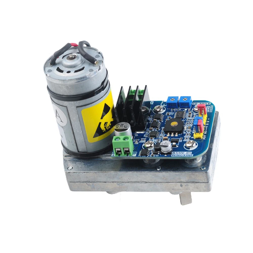 ASMC-05A 110 กก.ซม.เซอร์โวอุตสาหกรรม 12V/24V แรงดันไฟฟ้าคู่เกียร์โลหะผสมสำหรับแขนหุ่นยนต์/วาล์วควบคุม