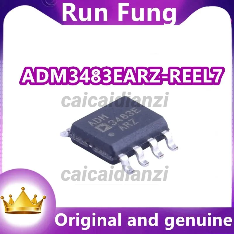 10Pcs/Lot  New Original  ADM3483EARZ-REEL7 ADM3483EARZ  1/1 Transceiver Half RS422, RS485 8-SOIC