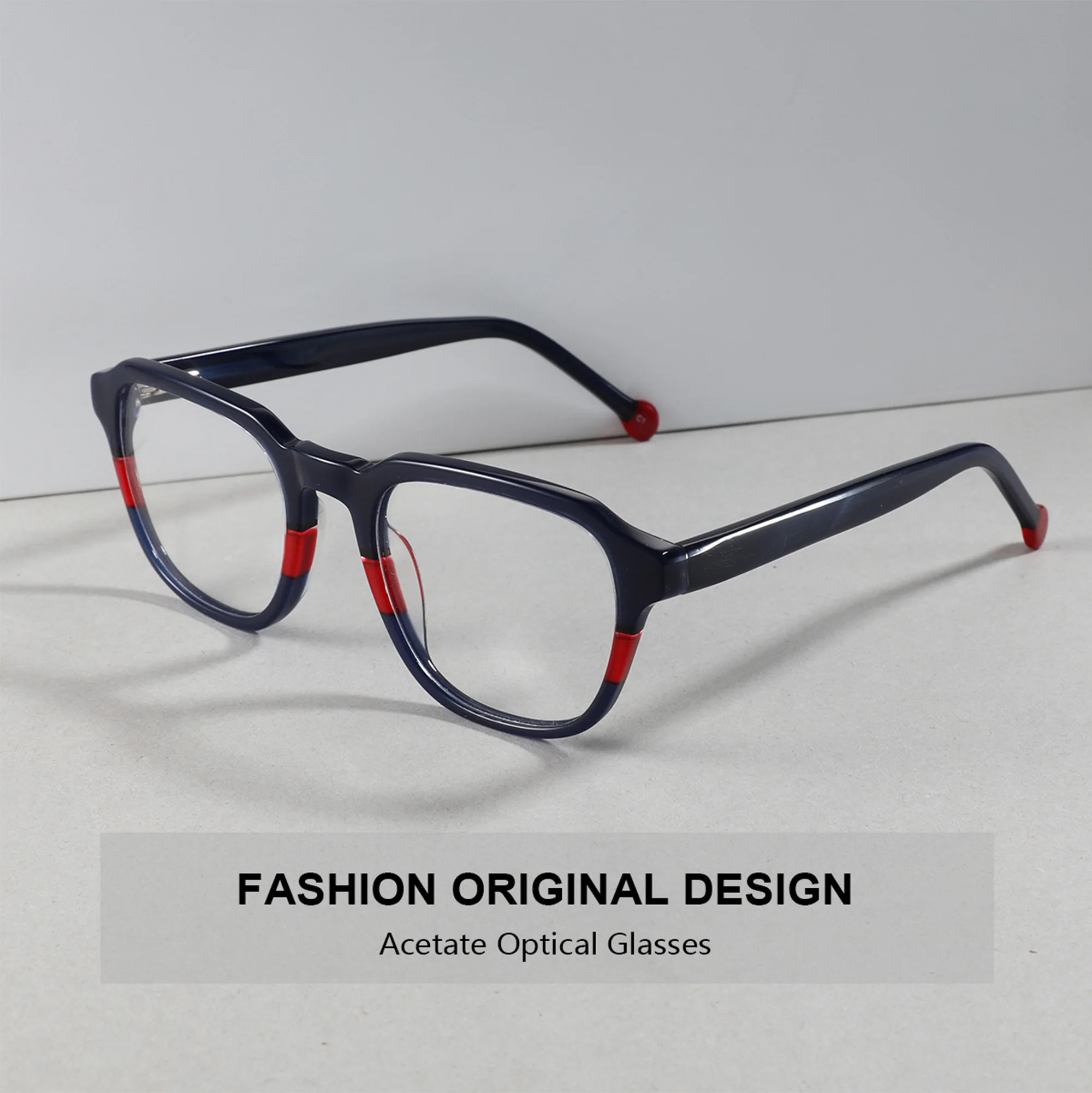 ZENOTTIC Handmade Acetate Square Prescription Eyewear Myopia Glasses for Man Graduated Woman Eyeglasses