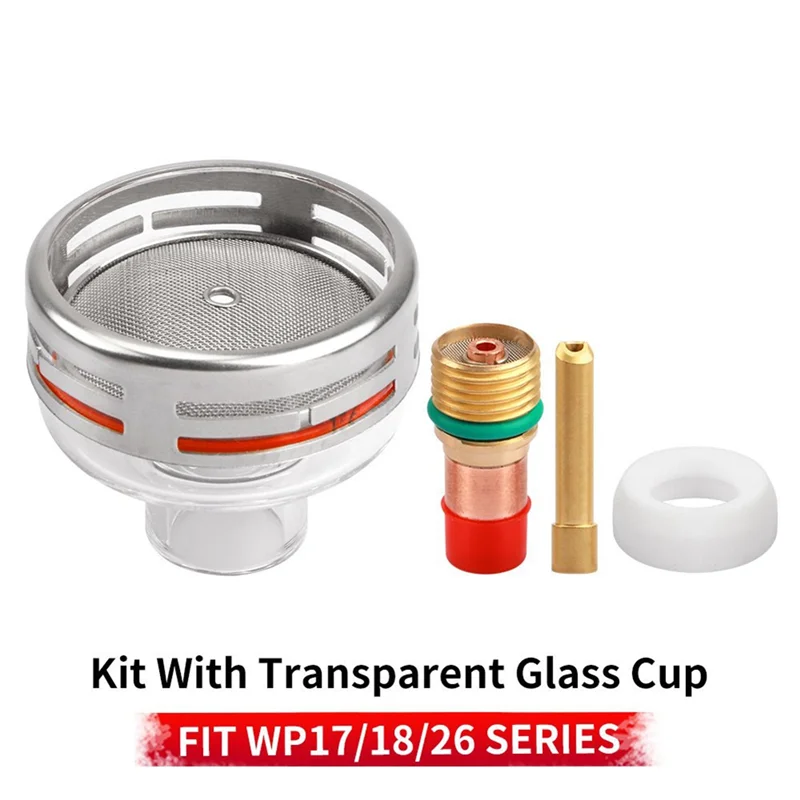 A02F-For TIG شعلة لحام WPP17/18/26 2.4 مللي متر جمع الجسم الغاز عدسة مجموعات ربط السيراميك الارضي TIG شعلة لحام #2