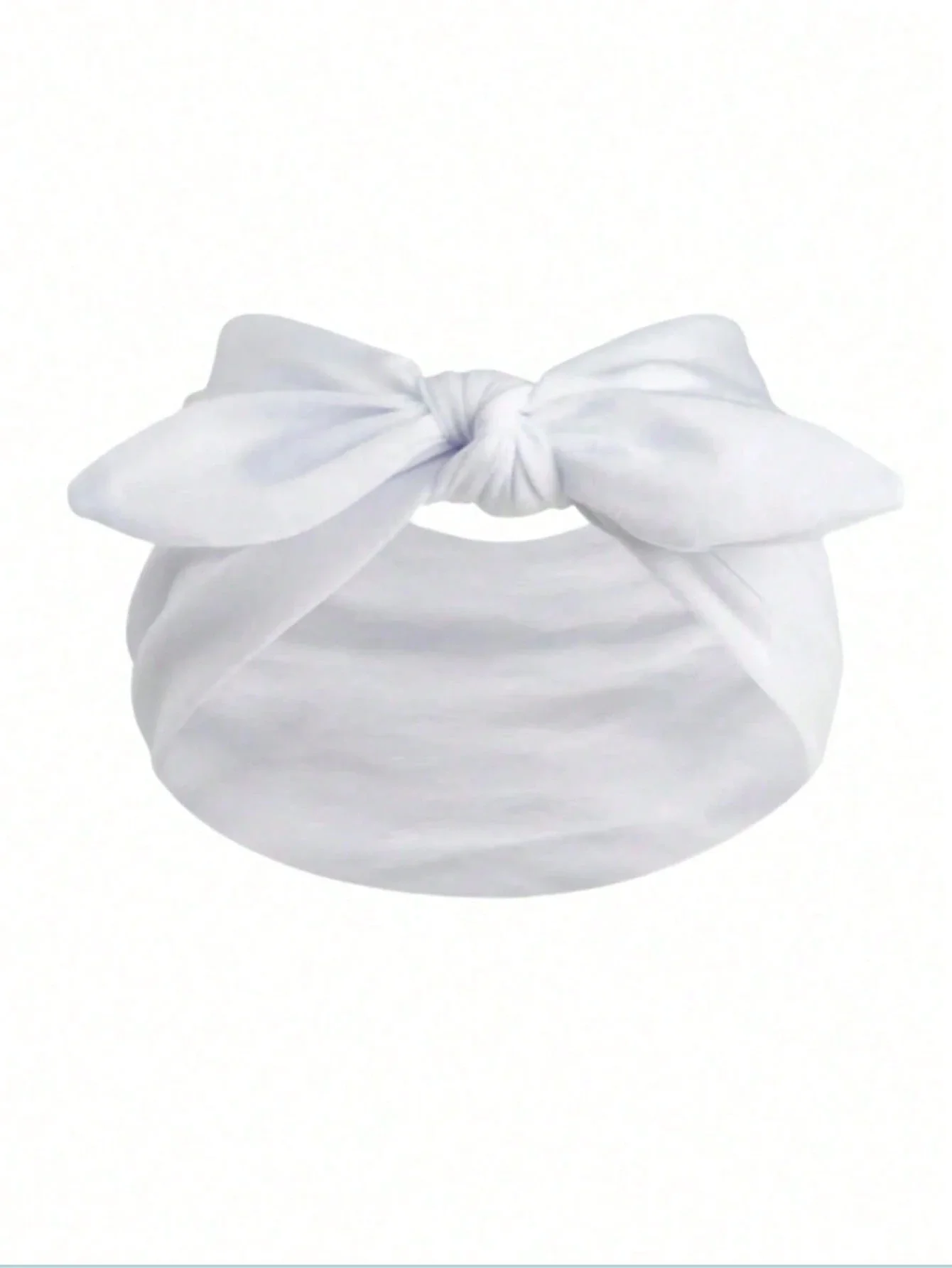 

Boho Style Wide Bow Knot Headband For Women Solid Color Elastic Hair Accessory