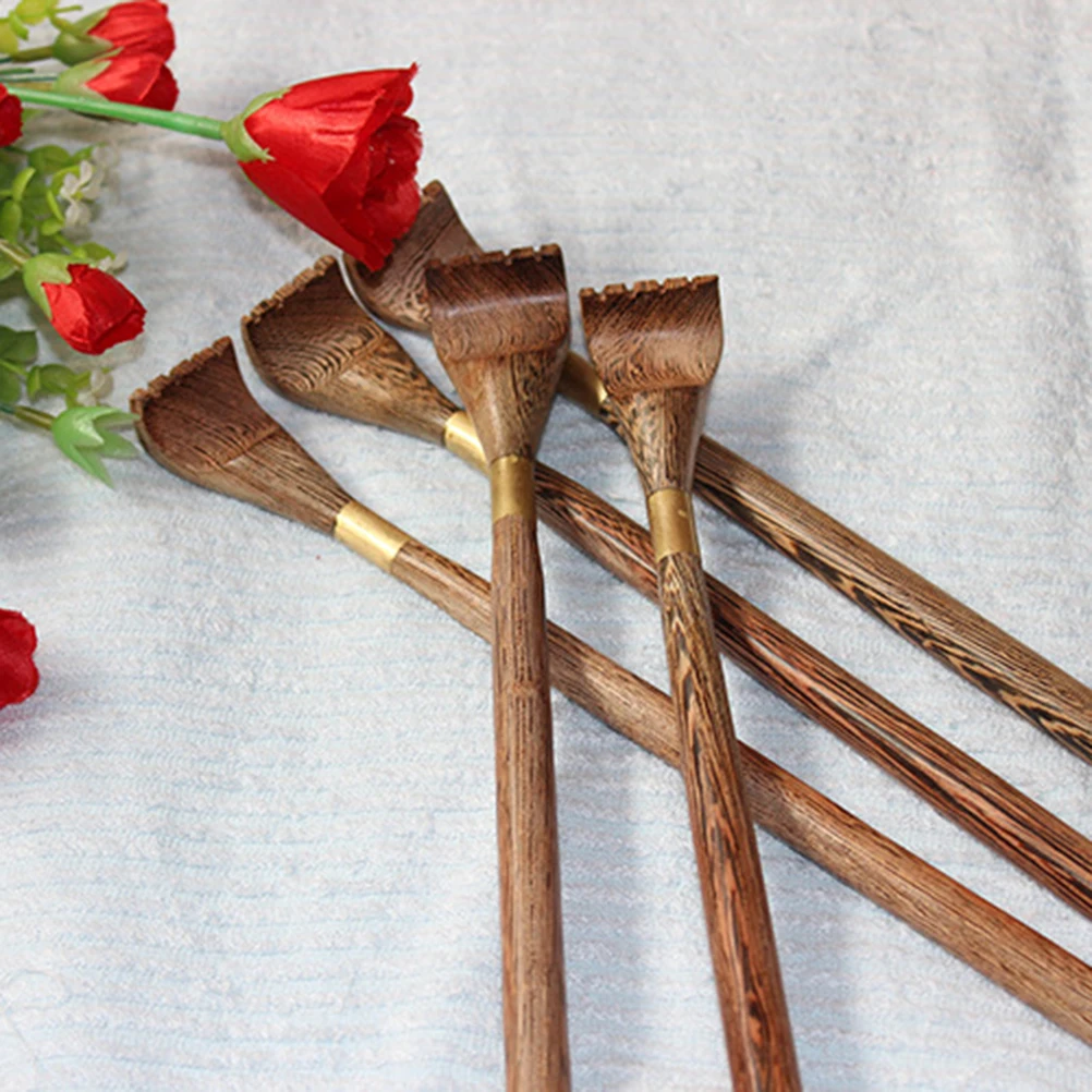 Chicken Wing Wood Back Scratcher Extendable Long Handle Rake Design Wooden Massage Tool For Back Relief Scratch Comfort