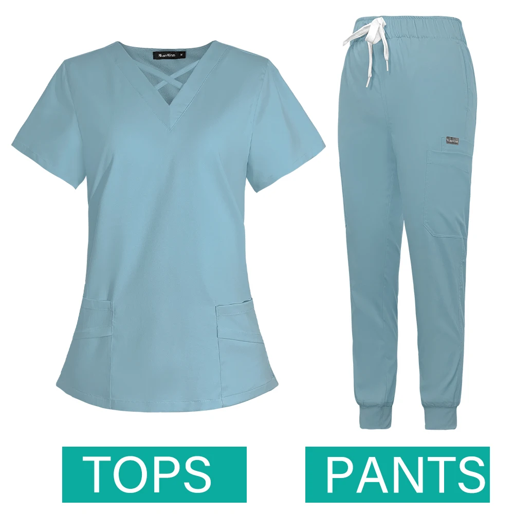 Ensembles de vêtements de travail pour femmes, accessoires d'infirmières, uniformes médicaux, combinaisons génératrices, vêtements pour hôpital, clinique dentaire, salon de beauté