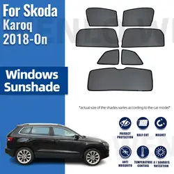 For Skoda Karoq NU7 2018-2024 Car Sunshade Front Windshield Accessories Vehicle Curtain Side Window Sun Shade Visor Protector