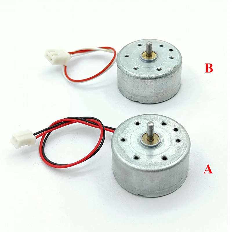 RF-300CA DC 1.5V 3V 3.7V 5V 6V 6000RPM Micro Mini 24mm Round Spindle Motor DIY Hobby Toy Fan Solar Power Model School Project