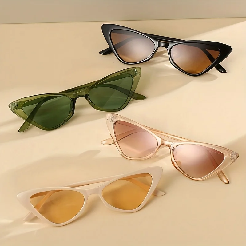 

Small Frame Vintage Square Sunglasses Women Men Cat Eye Sun Glasses Eye Glasses Goggle Square Male Female Triangle Sunglasses