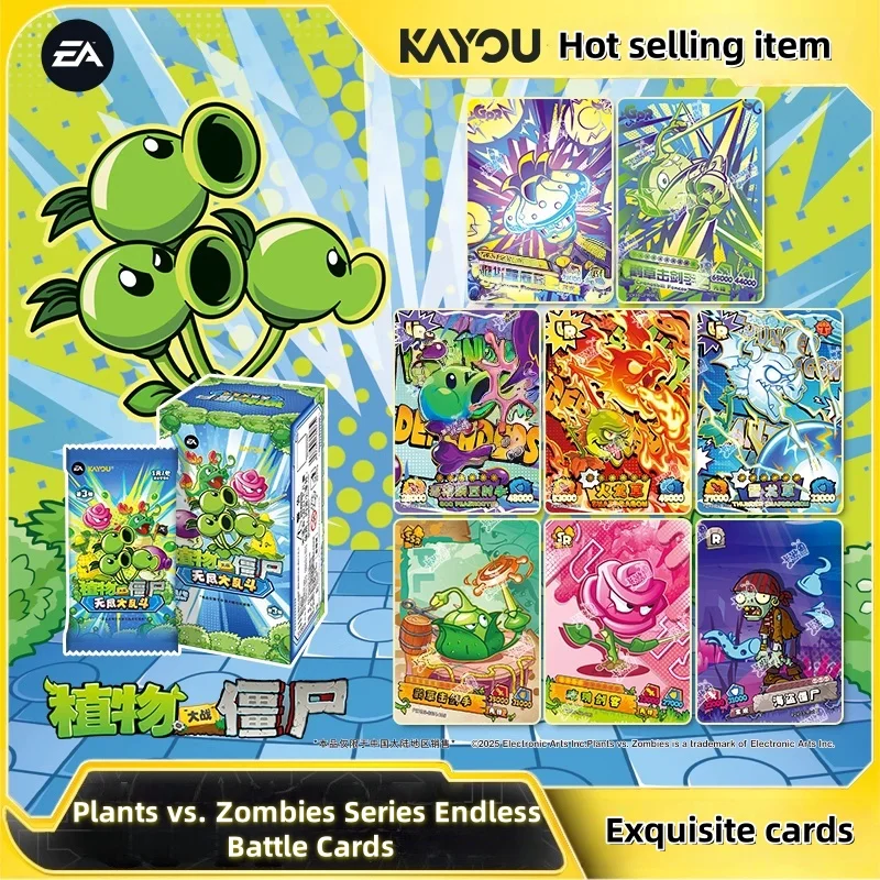 KAYOU Plantas Genuinas vs. Tarjeta de Zombies, viaje Natural, serie sin fin, juego de colección de periféricos, juguete para regalo, caja Original