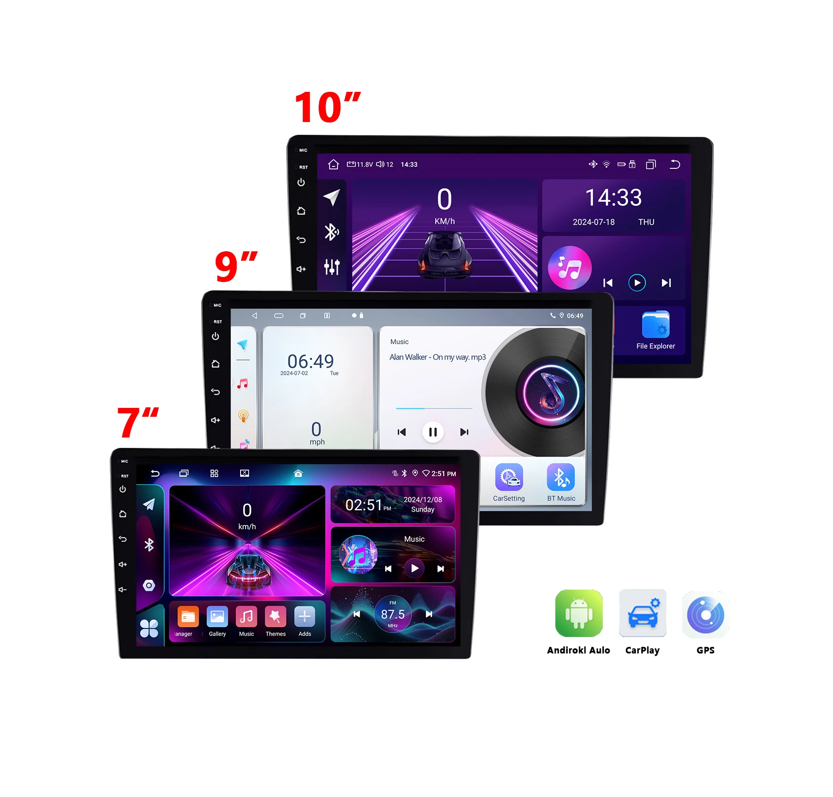 10 Inch Car Radio Android Memory Carplay IPS Screen Pantalla Android De 10 Pulgadas Para Automobile for Elantra 2012 Screen