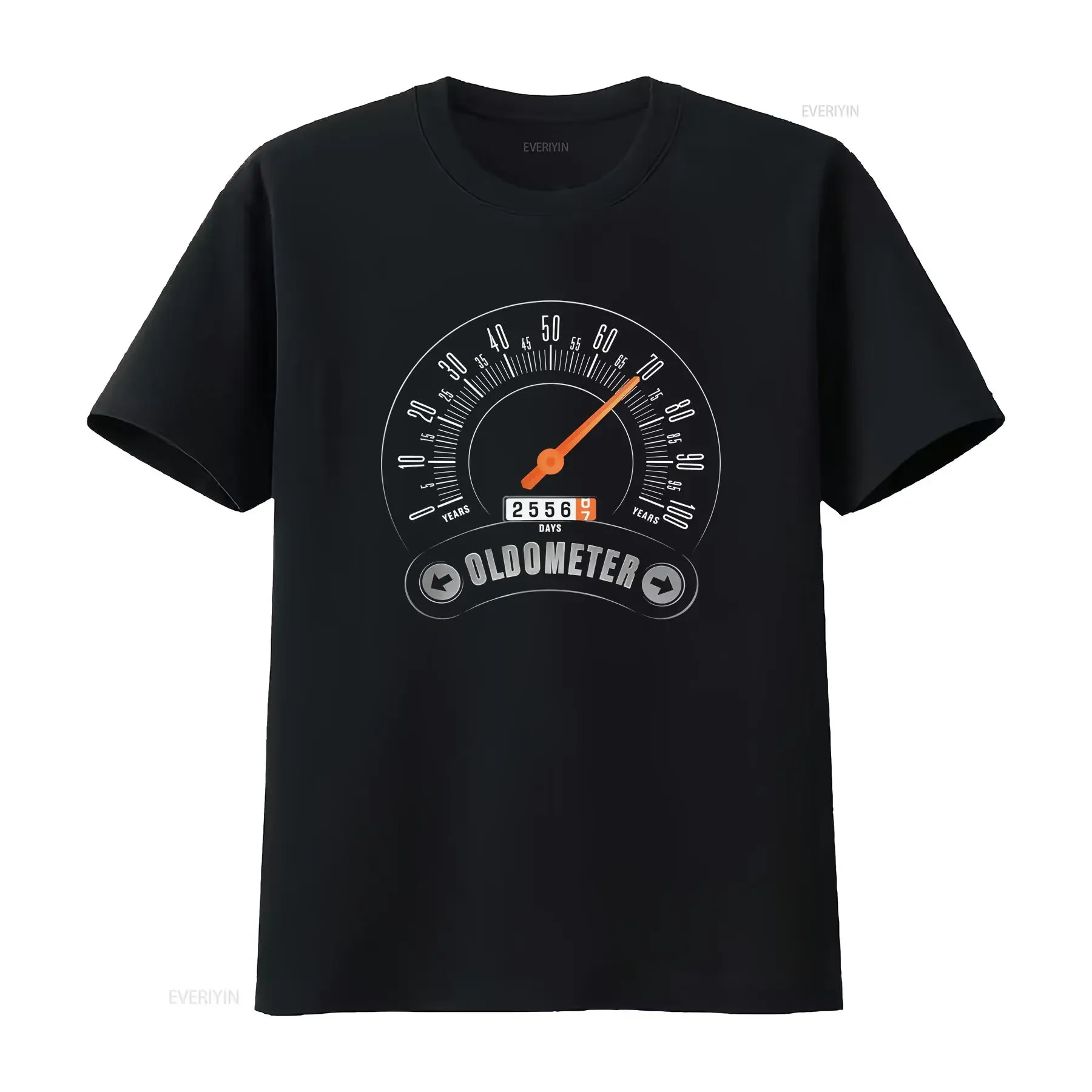 Mens Oldometer Funny 70th Birthday for Men 70 Bday T Shirt vintage Washed fashion Comfortable Versatile Unisex Breathable