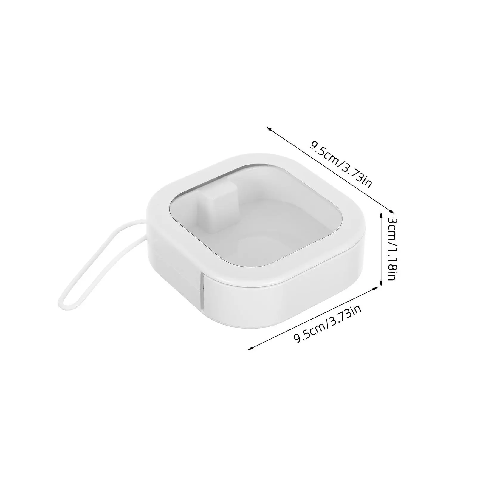 2Pcs Hair Tie Organizer Box Lightweight Space Optimizing Desktop Travel Storage for Hair Bands Bobby Pins Small Sundries