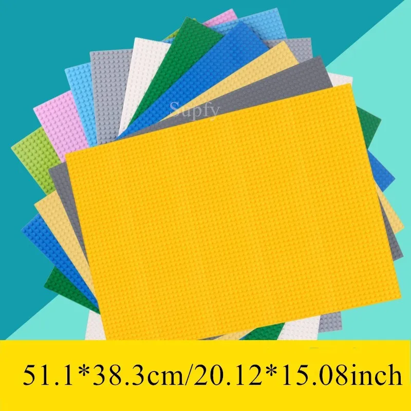 48*64 Dots Building Blocks Base Plate, DIY Assembled Baseplate Building Blocks Wall Compatible With Brand Gift Toys for Children
