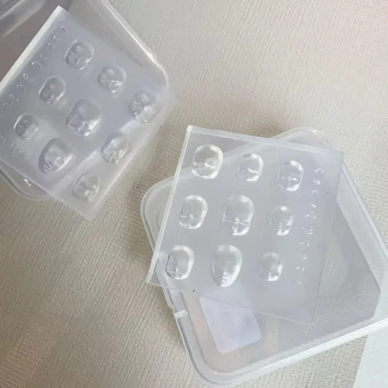 

CORD Creative Art Mold Silicone Stamping Doll Head Shaped Accessories Making Mould Elegant Manicure Templates