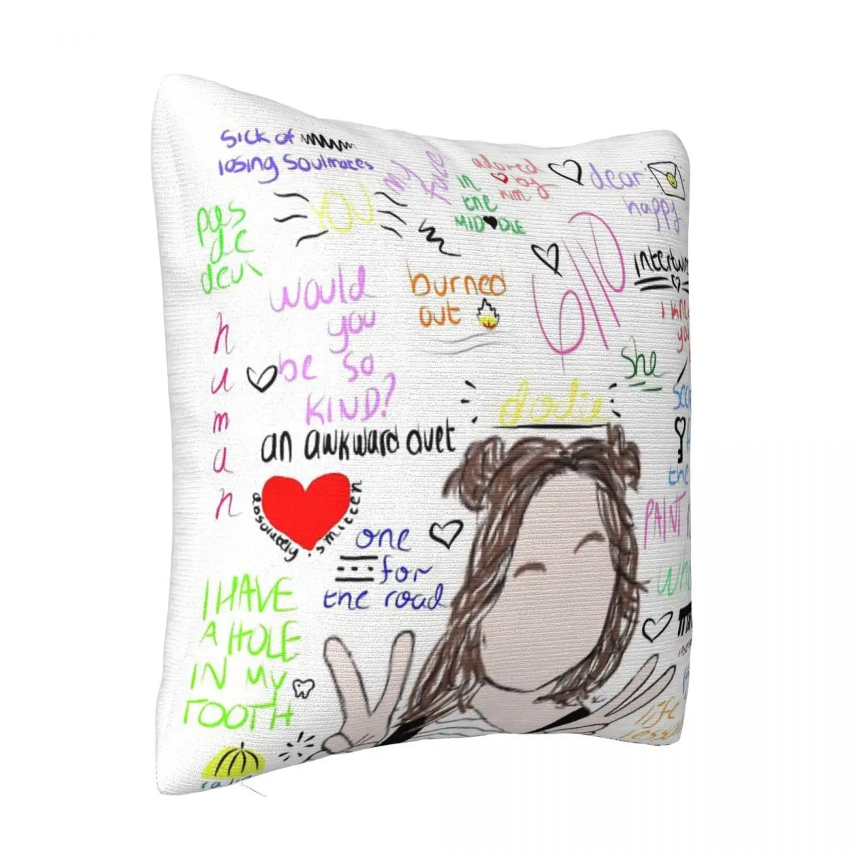 Dodie Clark Song Collage Decoration Decorative Cushion Decorative Cushions Pillow Case Pillow Cover