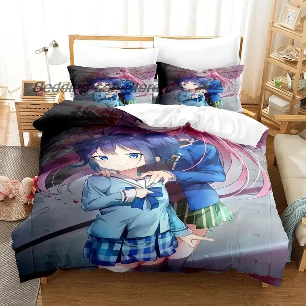 

3d Anime Happy Sugar Life Bedding Set Single Twin Full Queen King Size Bed Set Adult Kid Bedroom Duvet cover Sets Bed Sheet Set
