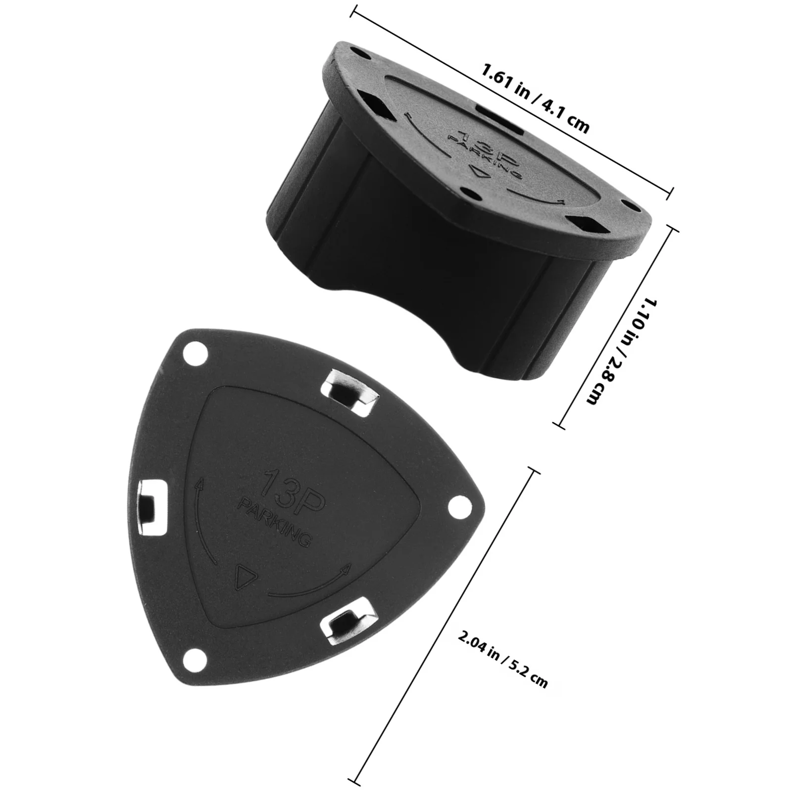 13p التوصيل حامل وصلة مقطورة غطاء تغليف مربع استقبال أنبوب إدراج شاحنة مقطورة سيارة اكسسوارات الخارجي وصلة شاحنة يغطي #4