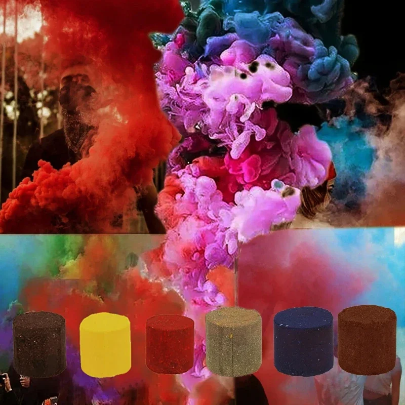 3Pcs Colorful Magic Fog Bombs Portable Smoke Pills Creative Birthday Wedding Stage Spray-supplies Photography Smoke-stick-prop