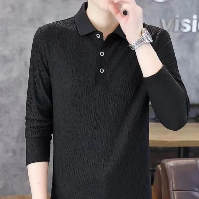 Tight Pullovers Korean Autumn Slim Fit Man Sweatshirt New Emo Quotes Luxury Luxury Clothing Deals Elegant Polo T Shirt For Men