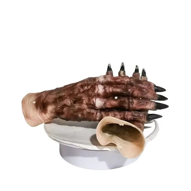 Rotting Zombie Bone Hands Kids Halloween Horror Zombie Hands Skeleton Gloves Monster Hands Scary Adult Halloween Cosplay Props