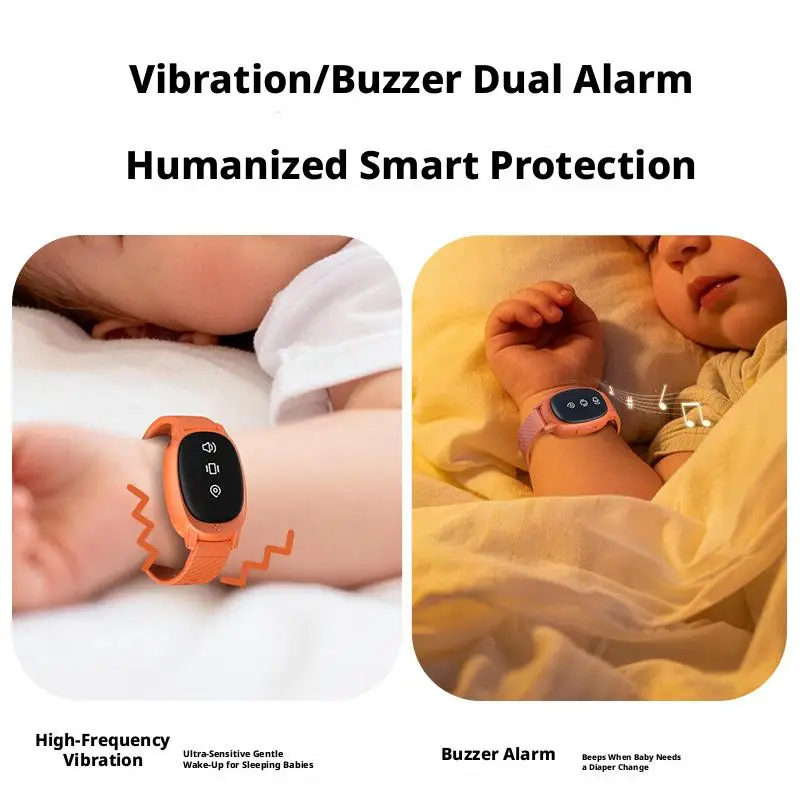 Portable Kids Bedwetting Alarm Wireless USB Rechargeable Wearable Vibration Reminder For Children Potty Training Elderly Baby
