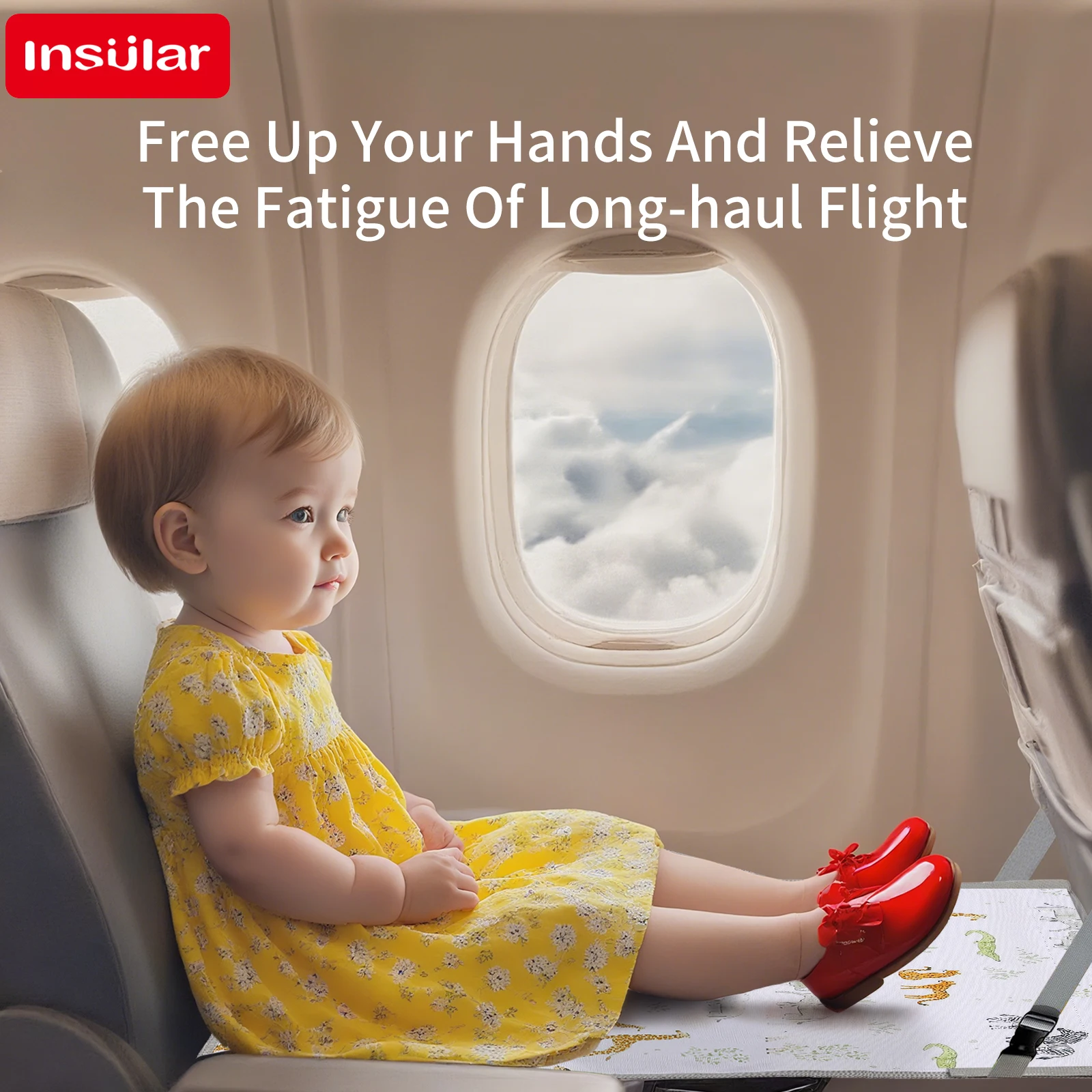 

Детский гамак для поезда, портативный легко чистящийся удлинитель, водонепроницаемая ткань, удлинитель сиденья для детского самолета, дорожная кровать для малышей