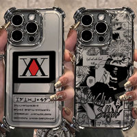 Black Hot Anime HUNTERxHUNTER Plating Case For vivo V29e Y200 V27 S16 S15 V25 V23 S12 Y38 Y28 Y03 Y17s Y78 Y36 Y27 4G 5G Cover