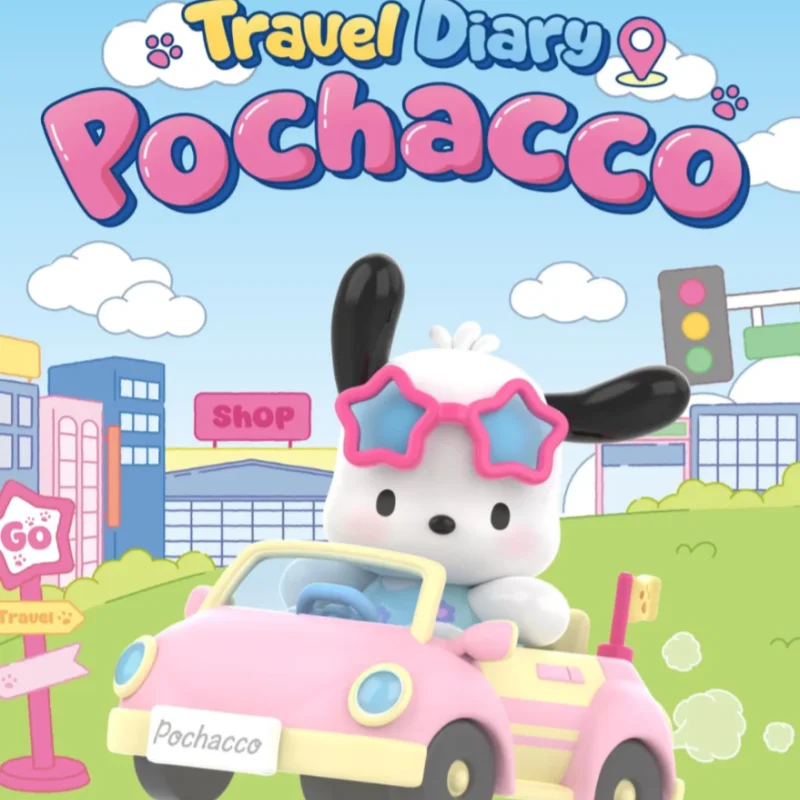 

Новый Pochacco Travel Diary Series слепая коробка модные игрушечные украшения Kawaii фигурка декор стола орнамент игрушка подарки