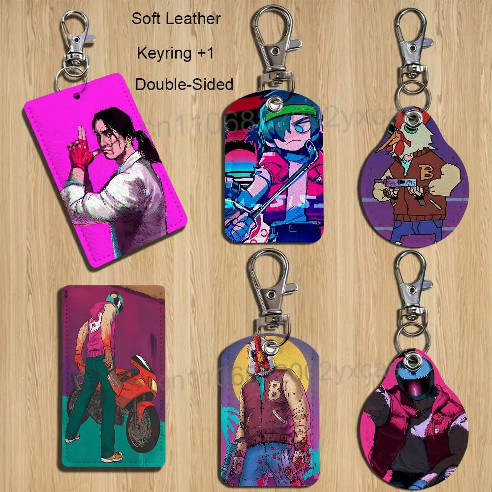 

The Son Jacket Biker Hotline Miami Card Holder Keychain Key Ring Door Lock Access Protective Case For Security Gift