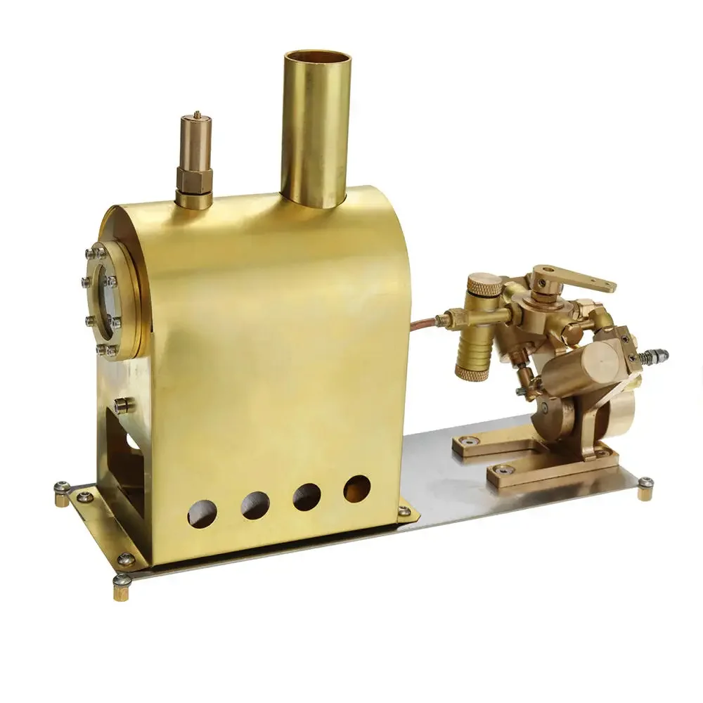 

Mini Steam Boiler with Twin Cylinder Marine Steam Engine Model Toy for Adults Men Gift - M2C