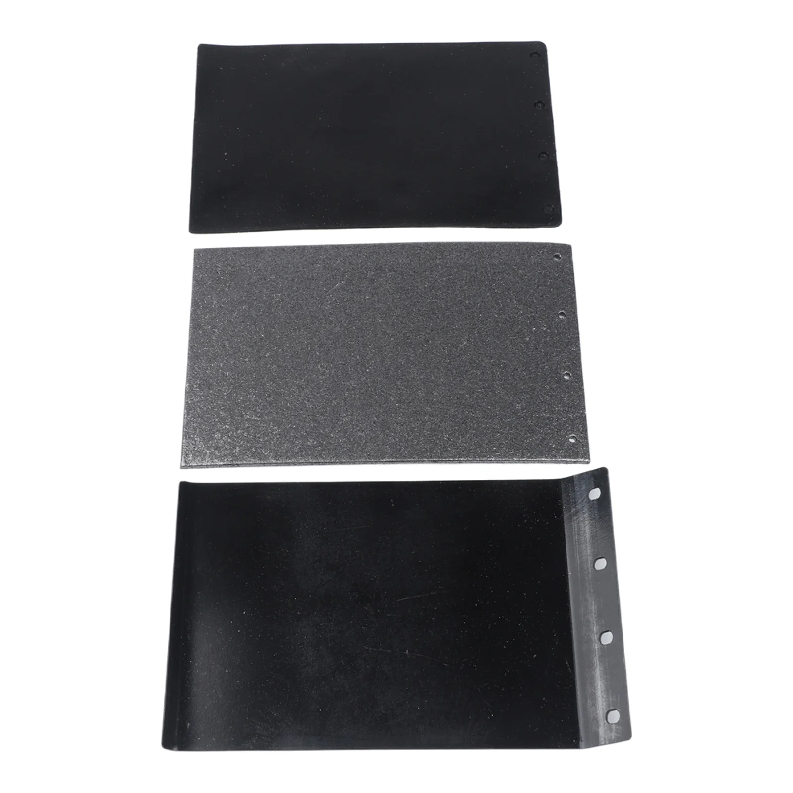 Base Plate Pad Kit 3pcs for 9403 MT190 MT9 Belt Sander Featuring 4 Mounting Holes and Iron Carbon Rubber Variants