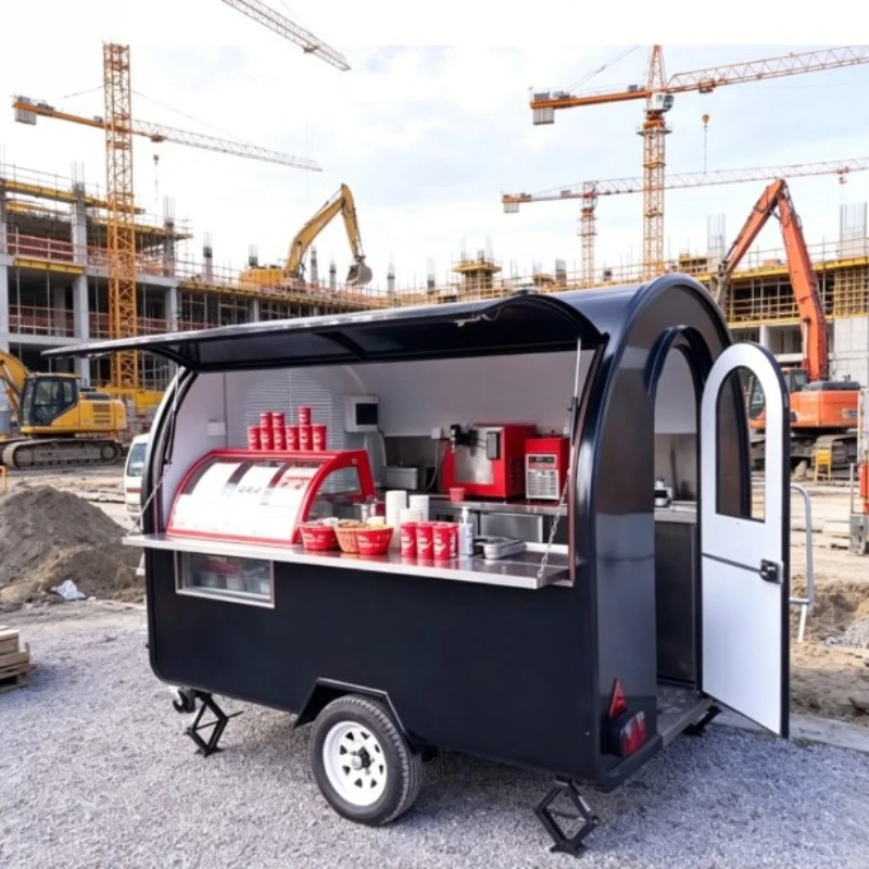 Customized Fast Food Truck for Baking Equipment Mobile Ice Cream Cart Customized Street Food Trailer Cart