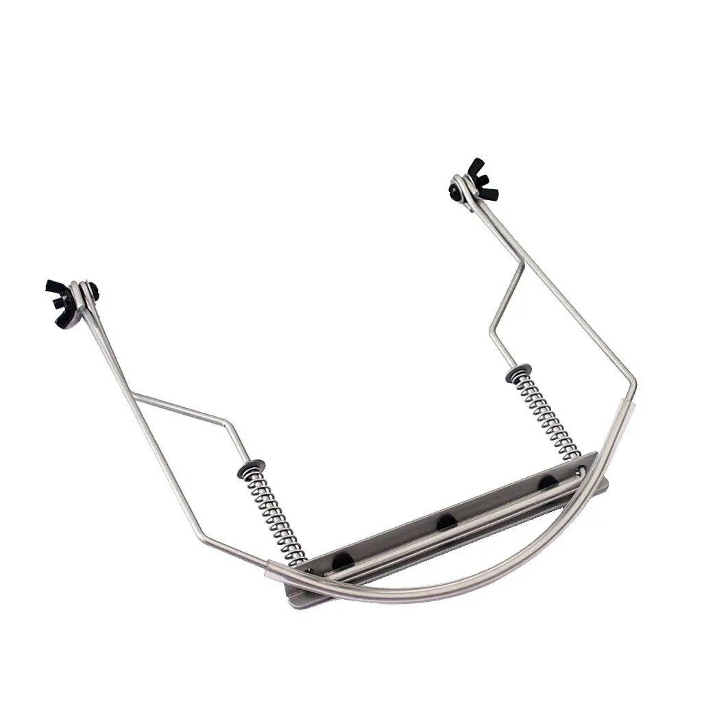 Steel Harmonica Holder Neck Strap Chrome Adjustable Wind Instrument Part for Blues Harmonica 10 Holes Musicians Tools