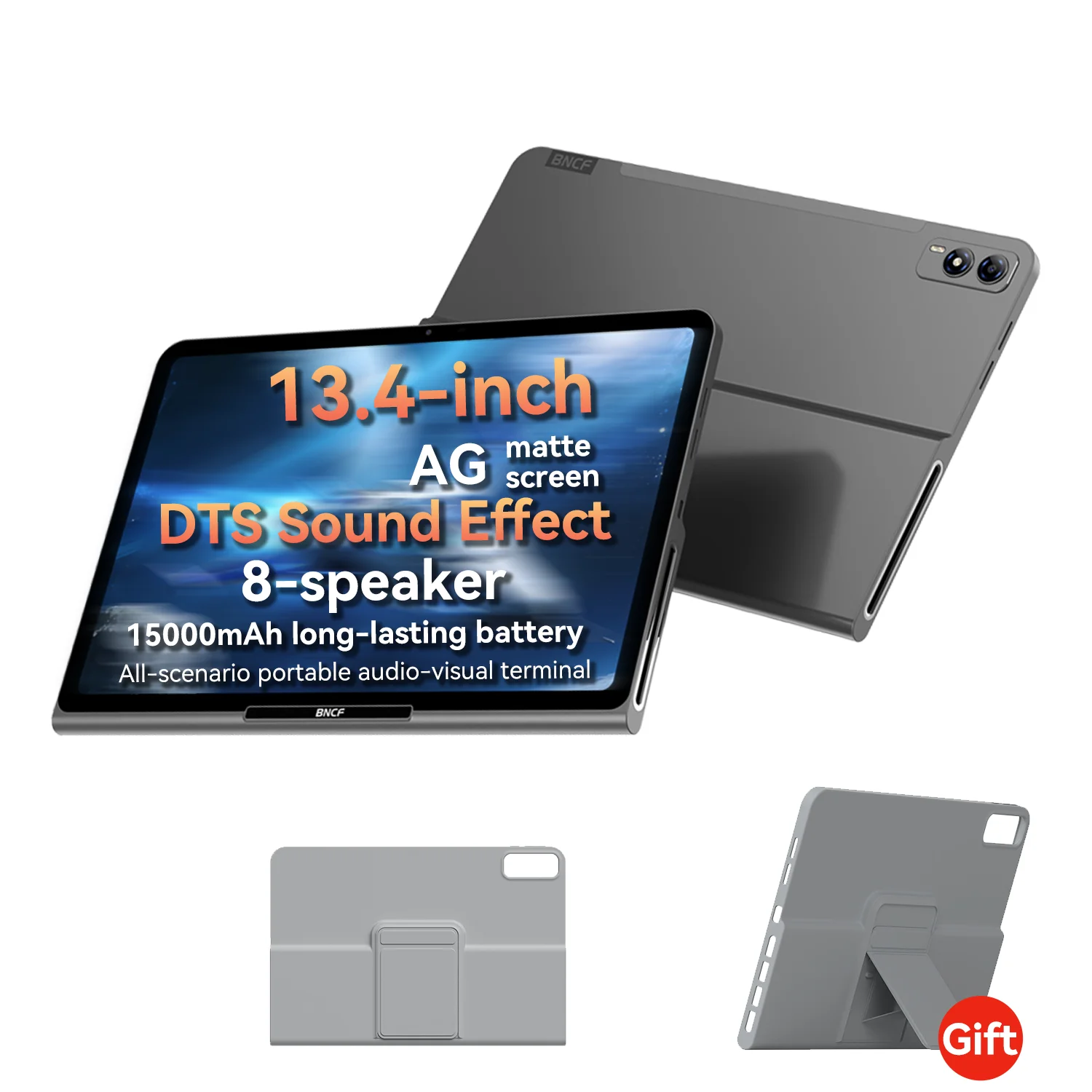 2026 BNCF Tablet 13.4 AG Eye Care Screen Tablet DTS 15000mAh Battery 24+128GB 4G LTE Android 16 Pad For Match Watch Study Office