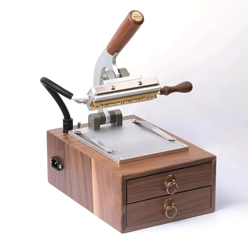 

Машина для горячего тиснения с логотипом в стиле ретро, медная форма, подвижный тип, торговая марка, горячее тиснение, машина из искусственной кожи ручной работы