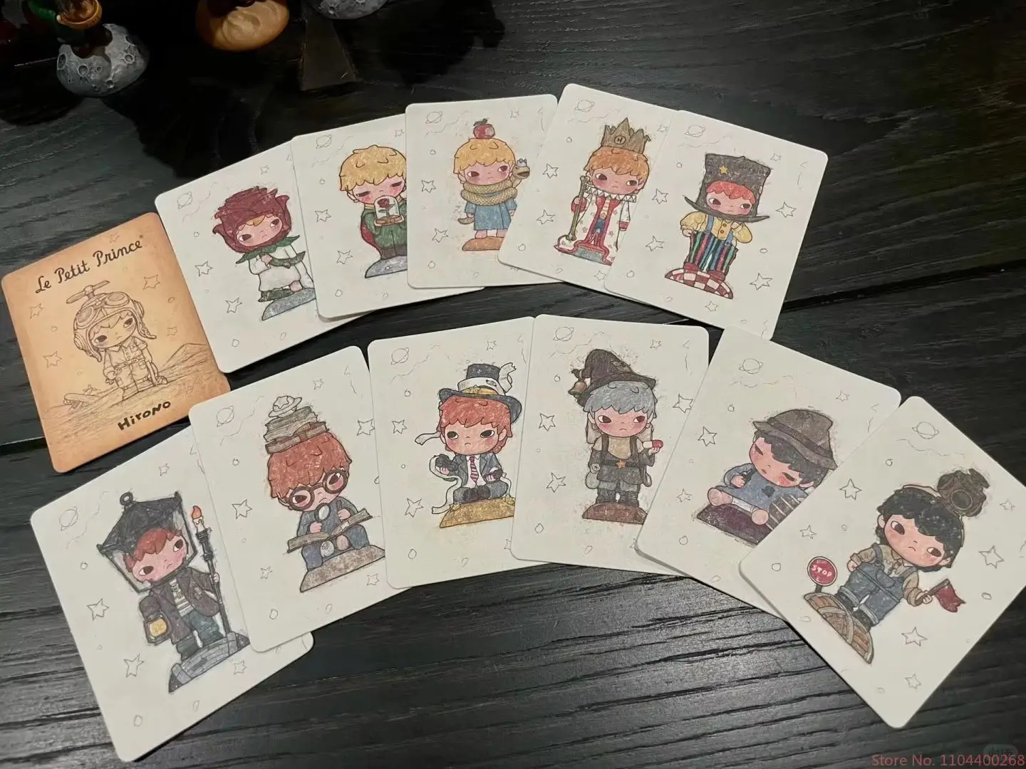 Genuino Pop Mart Hirono X Le Petit Prince Serie 8-12 cm Pvc/Abs Blind Box Anime Figure Simpatici regali di compleanno di Natale