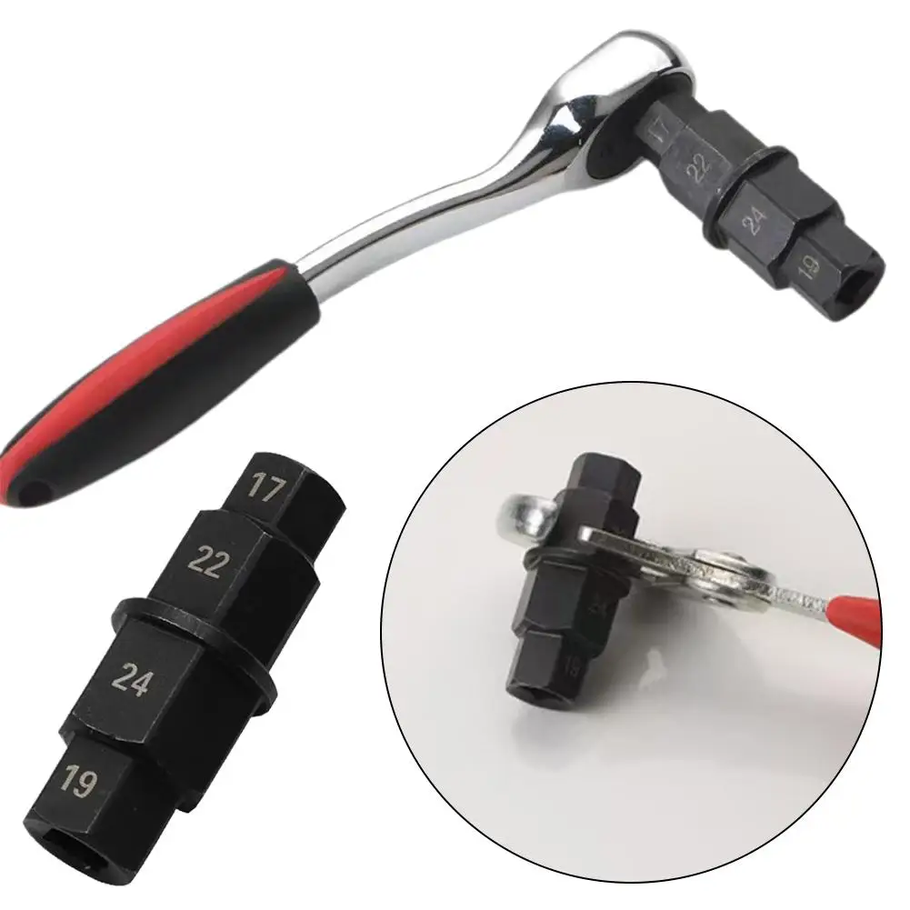Motorcycle Spindle Removal Tool Motorcycles Hex Axle Tool For Sport And Dirt Bikes With Hexagonal Axle Holes P9B0