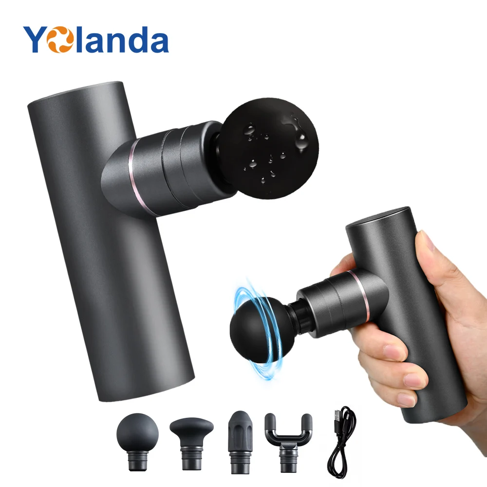 

Mini Aluminium Handheld Fascia Portable Deep Tissue Quiet Percussion Massage