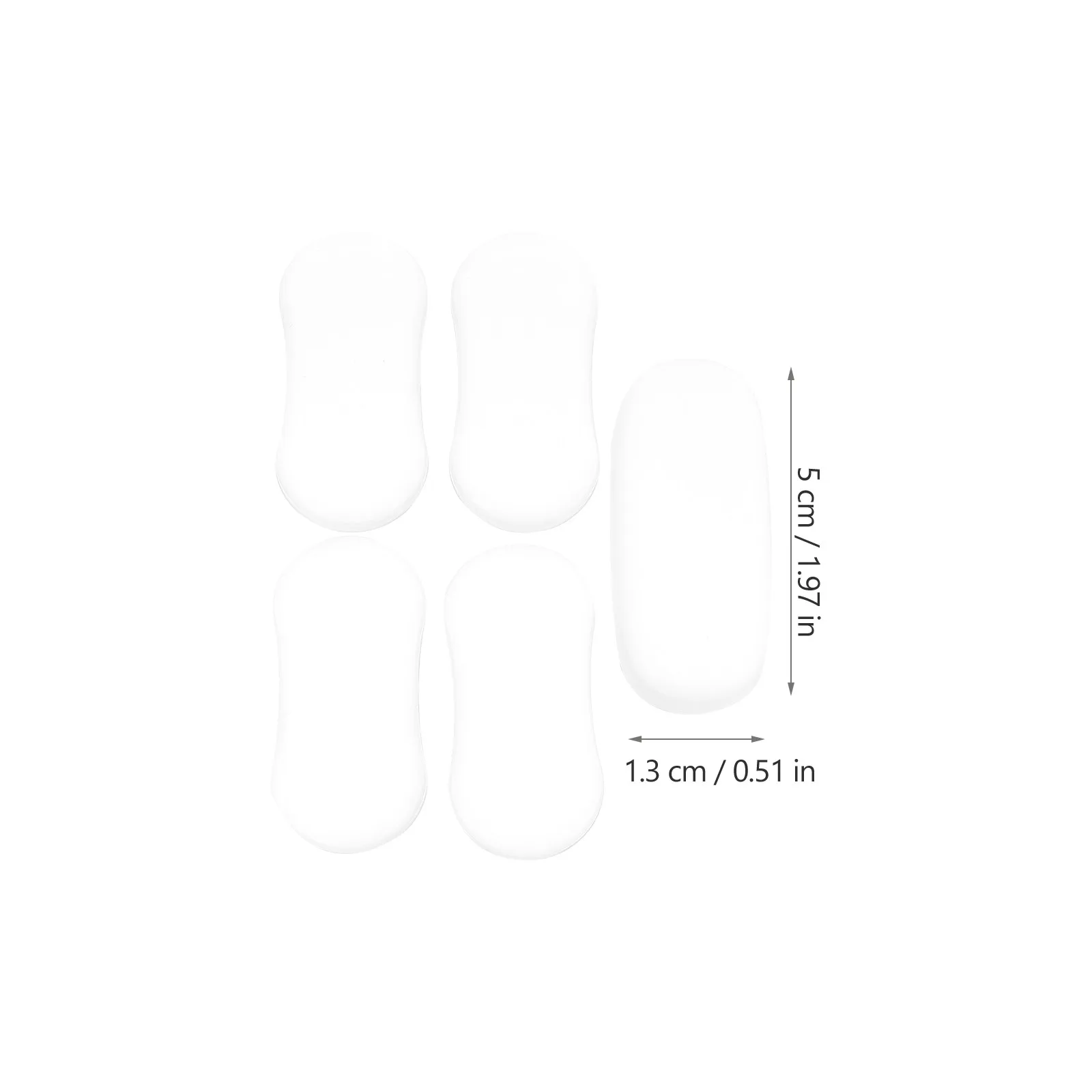 15Pcs Toilet Lid Buffer Pads Self-Adhesive Non-Slip Mute Cushioning Pads for Home Bathroom Quiet Toilet Cover Gaskets