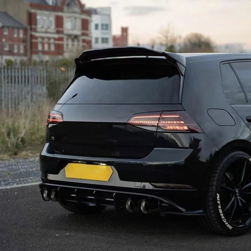 Rear Trunk Spoiler Wing Lip For Volkswagen Golf MK7 7.5 GTI/R Rline 2012-2017 RZ Aspec Style Rear Roof Wing Body Kit Accessories