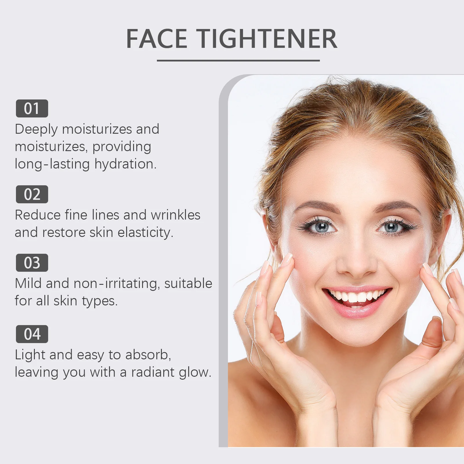 Face Tightening Cream Moisturize Hydrate Brighten Fade Fine Lines Remove Dull Firm Soothing Smooth Face Lightening Facial Lotion